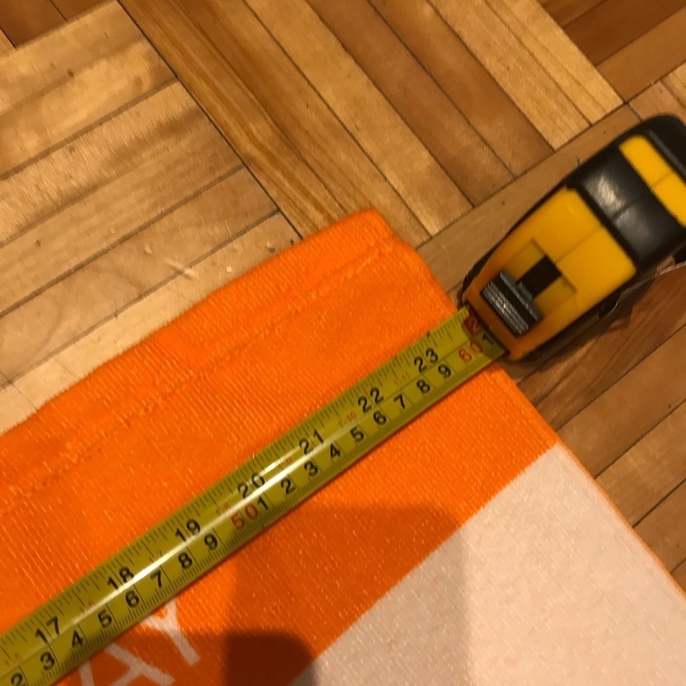 La Roche-Posay Orange and White Striped Towel​​​​ - Picture 3 of 4